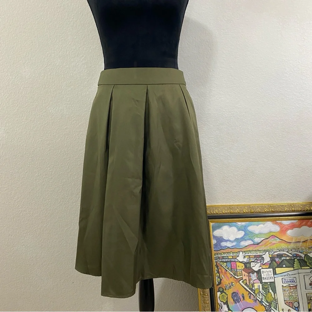 Yige Olive‎ Green Women's Skirt